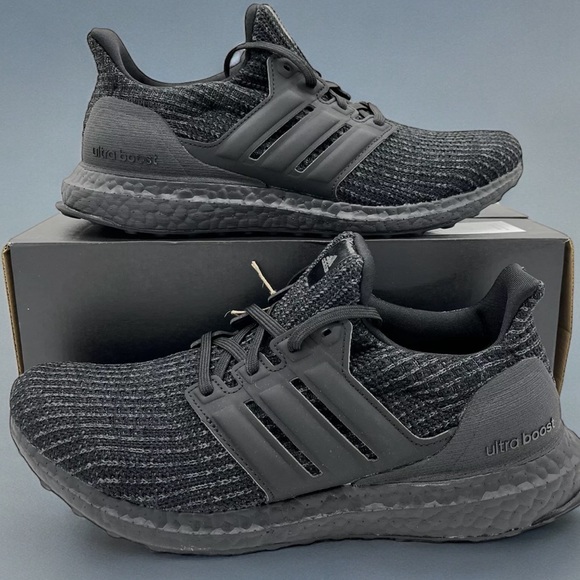 Adidas Ultraboost 4.0 DNA Tripe Black Blackout Running Core Unisex - Picture 6 of 7